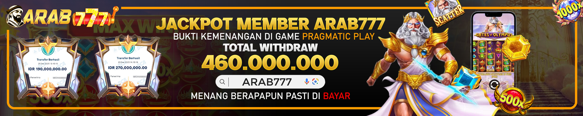 JACKPOT MEMBER ARAB777 PRAGMATIC PLAY